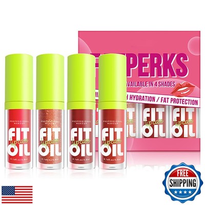 FYEBOO Hydrating Lip Oil, Big Brush Head Glaze Shiny Transparent Glow Oil, No