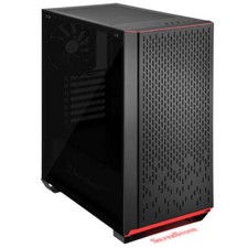 Silverstone SST-PM02B-G Black Tempered Glass Window ATX/MATX Primera Chasis