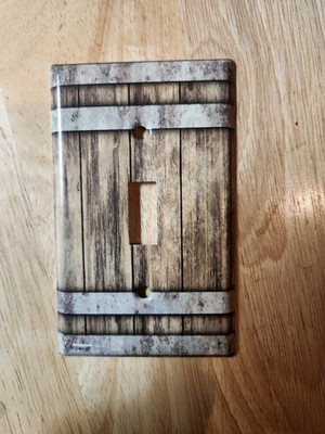 Whiskey Barrel Metal Single Toggle Switch Plate Cover