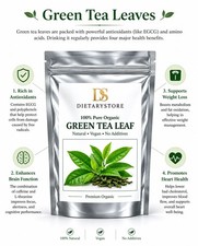 Premium Green Tea Leaves Natural Herbal Infusion Loose Tea Refreshing