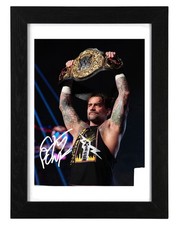 CM Punk Signed Autograph PHOTO Pre Print 6x4/A4/ Framed WWE