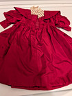 SILK Burgundy Baby Doll Dress Vintage 14" Length Never Used — photo 3