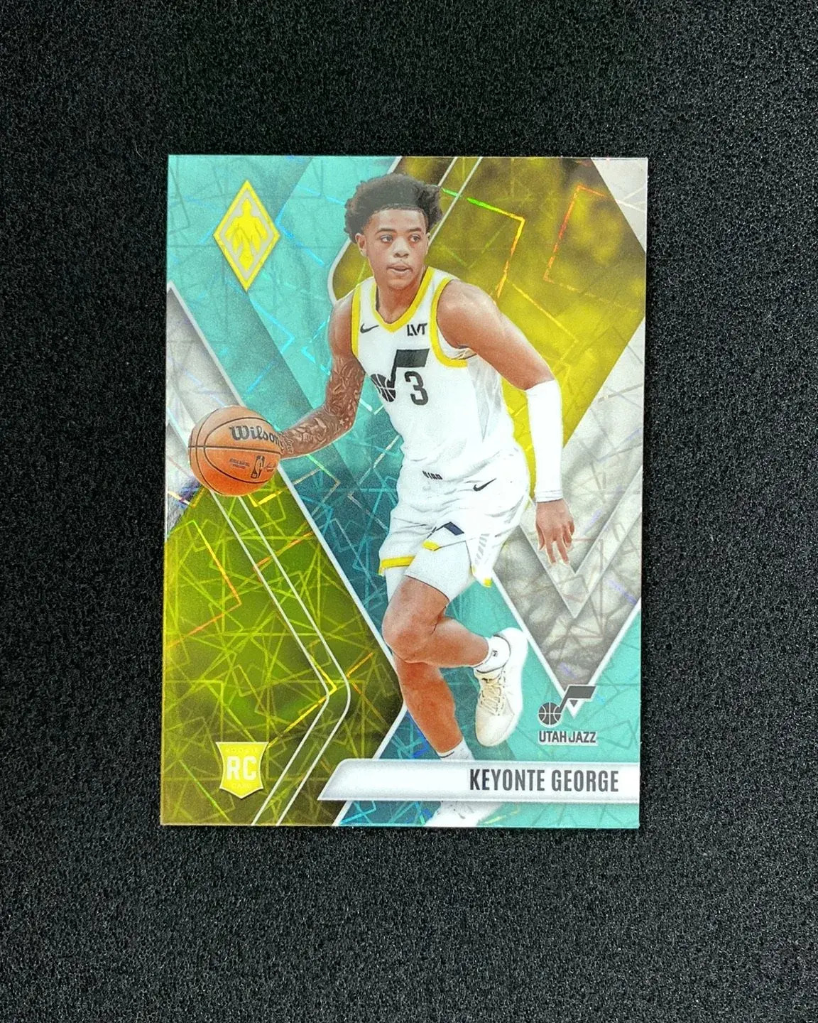 2023-24 Panini Phoenix Keyonte George #296 Teal Lazer RC Utah Jazz AK42
