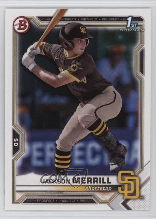 2021 Bowman Draft ( Pictured) Jackson Merrill Isaac Frye #BD-119 1k2s