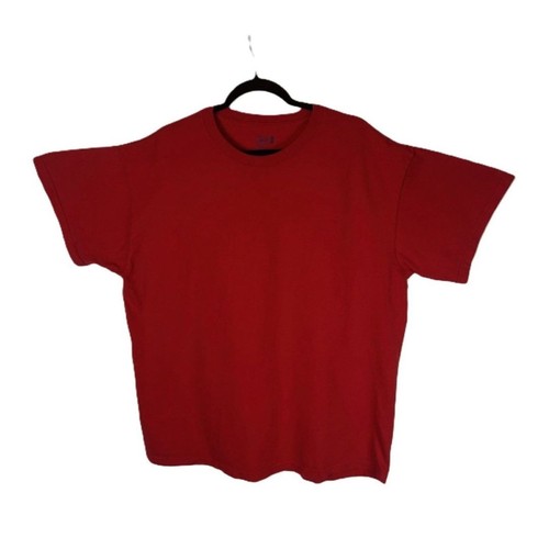 Fruit of the Loom Men Red Baggy T-Shirt Size XL