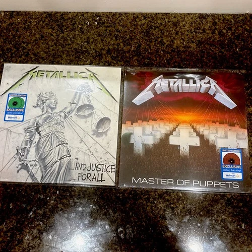 SEALED METALLICA LOT And Justice For All 2 LP GREEN VINYL + Master Puppets! Read