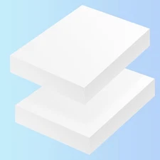 HDPE Block White Plastic Sheet High Density 0.75x3x3.5, 