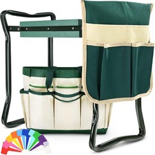 Upgraded Garden Kneeler and Seat with Thicken Widen Soft Kneeling Pad Heavy Duty