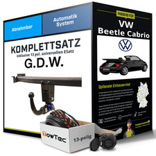 Anhängerkupplung abnehmbar für VW Beetle Cabrio +E-Satz AHK