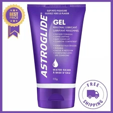 Astroglide Water Based Personal Lubricant Sex Gel for Couples, Men and Women 4oz