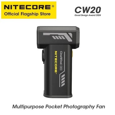 NITECORE CW20 Outdoor Camping Ventilator Mehrzweck Taschen Handventilator Elektroanschluss