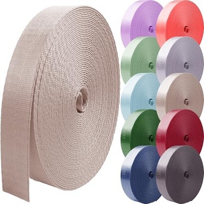 Nylon Webbing 1 inch 1.5 inch 2 inch Nylon Strap 1.5 Inches x 3.3 Yards Almond