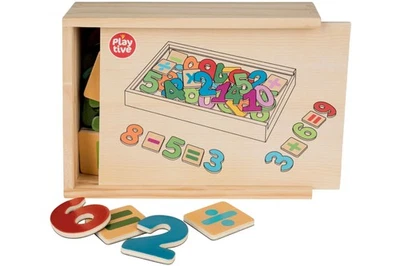 Playtive Holzmagnete Zahlen Holzspielzeug Holz Motorik Magnet Spielzeug Kinder