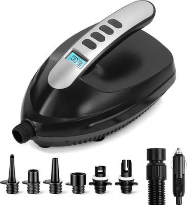 Electric Paddle Board Pump   Portable 16 PSI Dual-Stage Air Compressor for Light