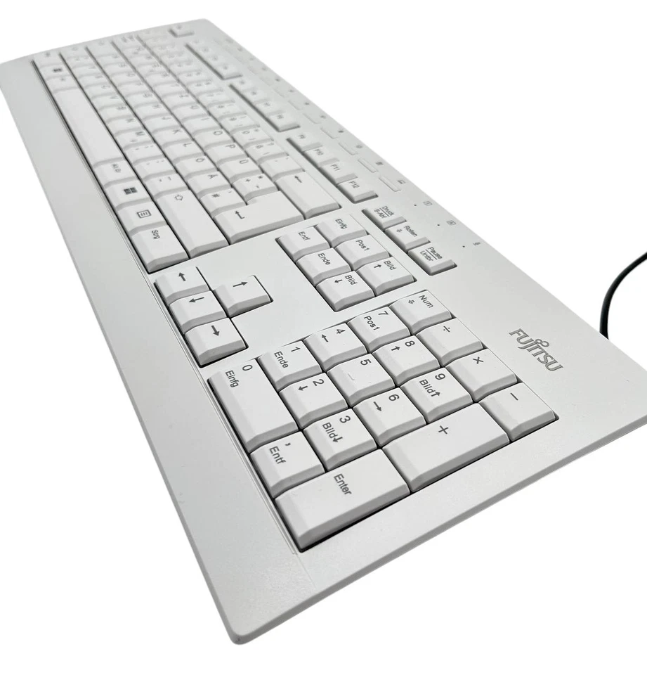 Fujitsu KB521 USB QWERTZ DE Tastatur - Grau, OVP, NEU - Bild 3 von 4