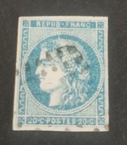 #31/267 BRIEFMARKE FRANKREICH CERES BORDEAUX N 45 Obl BEWERTUNG +100€