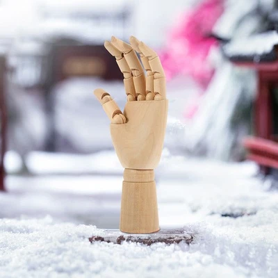 Modèle de main à doigts flexibles, dessin d'artiste, modèle de main en bois - Imagen 1 de 4