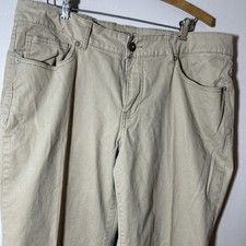FADED GLORY PANTS Women SZ 16 AV Utility Straight Leg Khaki