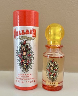 Ed Hardy Villain Eau De Parfum Mini Natural Spray .25oz ~ New with Original Pkg