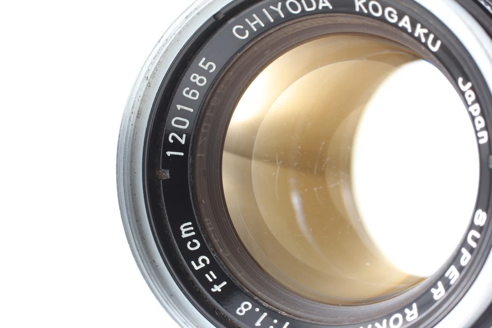 [N COMO NUEVO] Lente Leica Chiyoda Kogaku Super Rokkor 5 cm 50 mm f1,8 L39 LTM de JAPÓN Foto 2 de 4