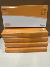 5 Boxes of 10 - Cardinal Health COMP410 Composite Dressing, 4” x 10”