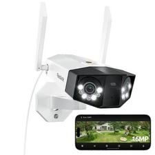 16MP WiFi Security Camera Outdoor, 180° Ultra-Wide Angle, Duo 3 WiFi, 2.4/5GH...