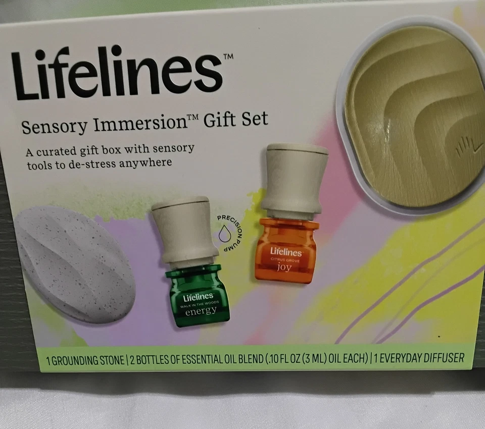 Juego de inmersión sensorial Lifelines piedra de conexión a tierra calmante difusor de aceite esencial Foto 3 de 4