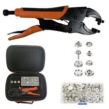 Heavy Duty Snap Fastener Tool Kit Includes 40 Sets 15mm Snaps for Boat Cover,...