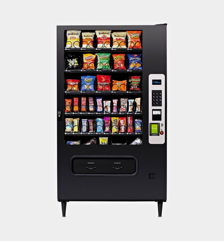 USI Wittern Snack Vending Machine 45 Selection Coin/Bill Acceptor Card Reader