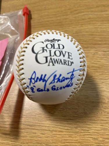 Bobby Shantz Yankees A's signed Gold Glove Baseball Autograph Inscription JSA - Picture 2 of 6