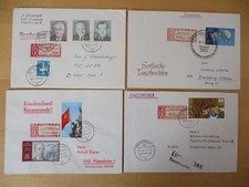 LOT 53, 20 pcs GDR letters SbPA with registered stamp + receipt part