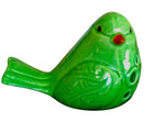 Green Ceramic Bird Pomander. Vintage Inspired Decorative Figurine. — photo 1