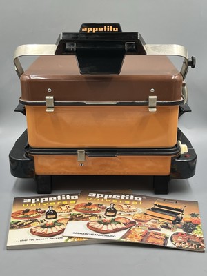 Appetito Universal Küchen Kombination Kontaktgrill Bräter Ober/Unterhitze 80er
