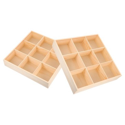 2 Pcs Underwear Drawer Organizer and Socks Box Lingerie for Bedding