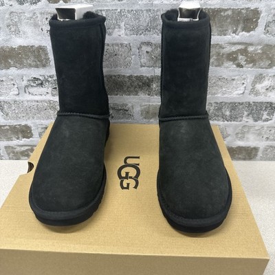 UGG Womens Classic Short Ii Boots | Black | 1016223-BLK | Authentic New US5