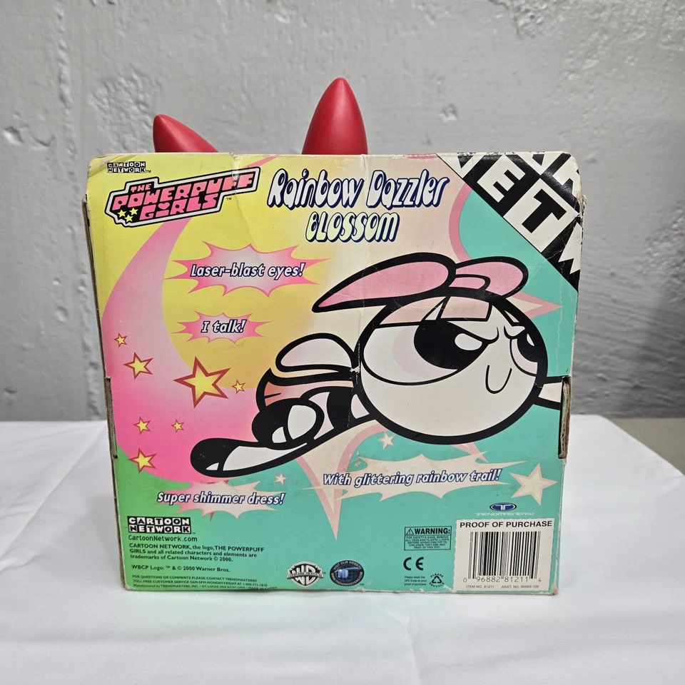 Powerpuff Girls Rainbow Dazzler Blossom Light Up Sound Trendmasters 2000 Glitter - Image 2 of 4