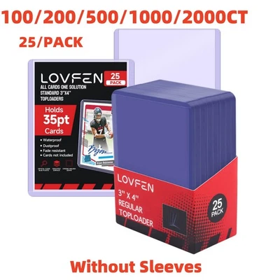 LOVFEN 100/200/500/1000/2000CT Top Loader Normale 3x4 Toploader für 35pt Sportkarten