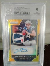 2019 Prizm Gold Prizm RPA Patch Auto 10/10 Jarrett Stidham RC BGS 9