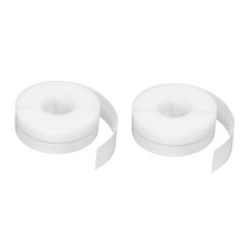 2pcs Weather Stripping Door Seal TPE Seal Strip for Door 16.4ft x 25mm White