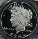 2023-S PCGS PR70DCAM PEACE DOLLAR PITTSBURGH ANA FIRST DAY OF ISSUE SILVER PROOF