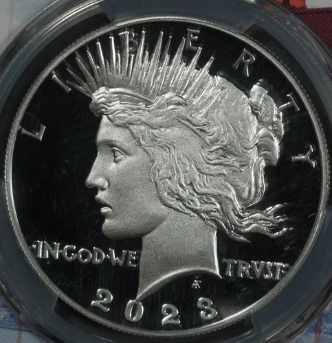 2023-S PCGS PR70DCAM PEACE DOLLAR PITTSBURGH ANA FIRST DAY OF ISSUE SILVER PROOF