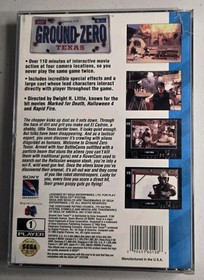 Ground Zero Texas Sega CD CIB W Both Discs Manual Tested Working