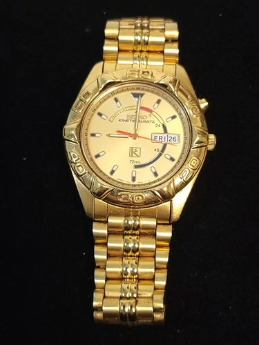 Vintage Seiko Kinetic Quartz Mens Wrist Watch 5M23-6A09 - Not Fully Tested