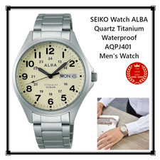 SEIKO Watch ALBA Quartz Titanium Waterproof AQPJ401 Men's Watch Japan New CBP