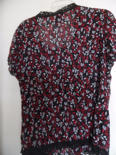 Studio 1940 Women's Sz 18/20 Blouse Semi Sheer Top Wrap - Picture 3 of 3