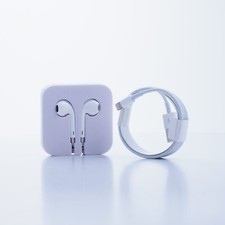 Apple Earpods Wired Headphones and 3  Lightning Cable for iPhone iPod OEM