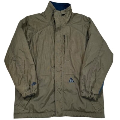 Vintage Nike ACG Long Olive Coat (Size L)