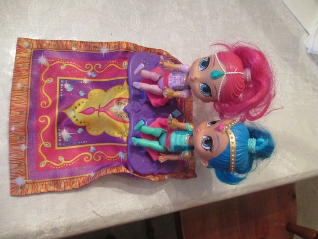 Shimmer and Shine Genie dolls talking magic Carpet | eBay