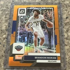 Brandon Ingram 2022-23 Donruss Optic #185 Orange Prizm 097/199-Pelicans-NBA 