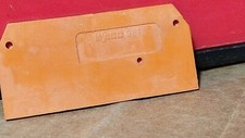 Wago 281 End Intermediate Plate 2.5 mm Thick Orange Terminal